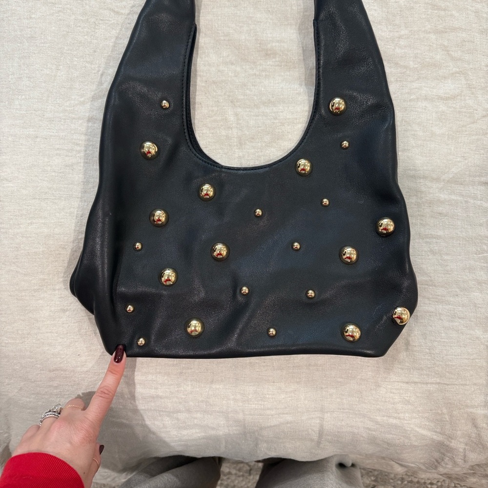 B-Low the Belt Black Bag with Gold Accents - Picture 6 of 6